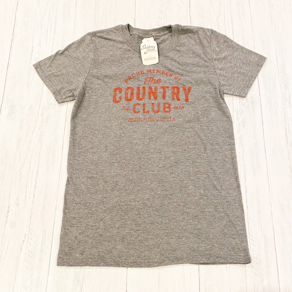 Proud Member Of The Country Club Grey T-Shirt Southern Fried NEW Small